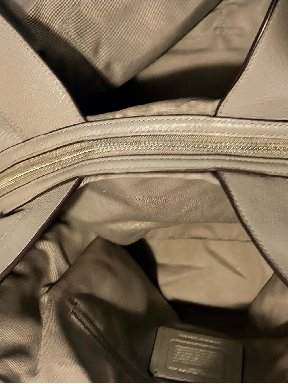 COACH Grey Lexy Shoulder Bag